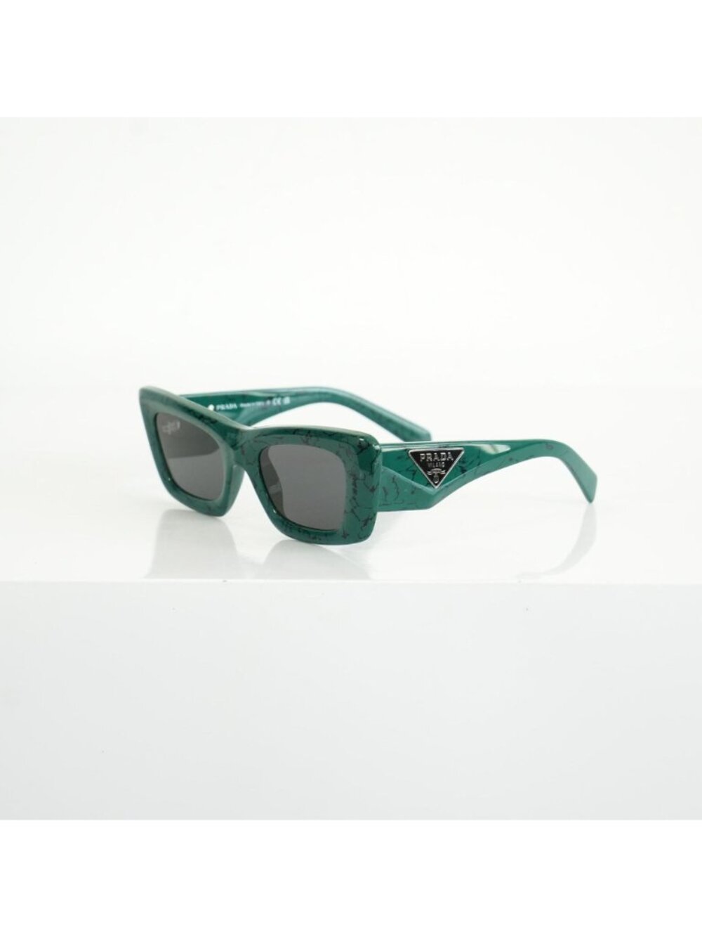 Prada SPR 13Z Green Marble Acetate Finish Sunglasses FULL SET - Picture 6 of 11